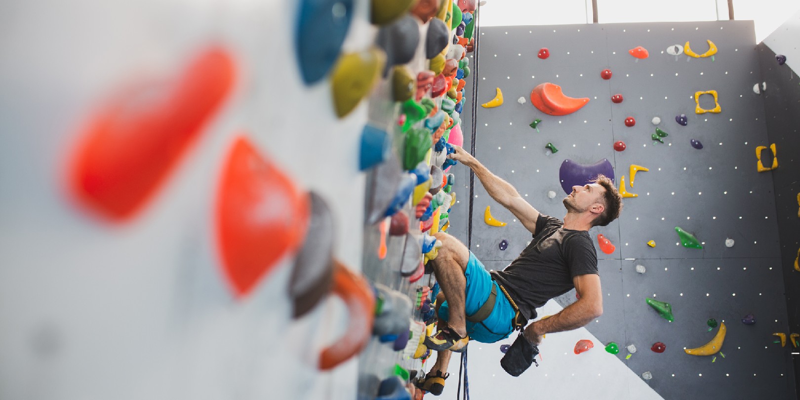 Extreme sports and bouldering concept.