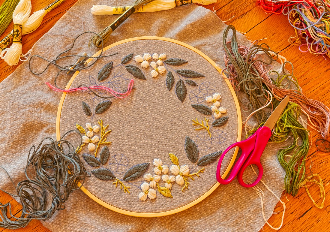 flower embroidery